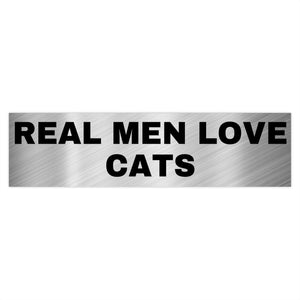 Real Men Love Cats Bumper Sticker