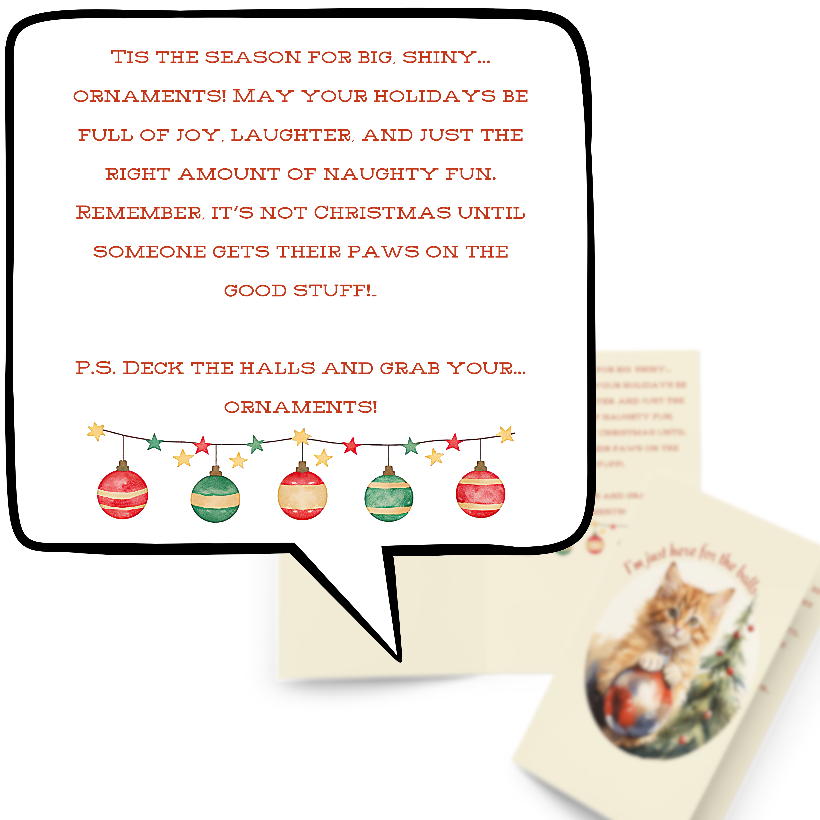 Deck The Balls Greeting Card