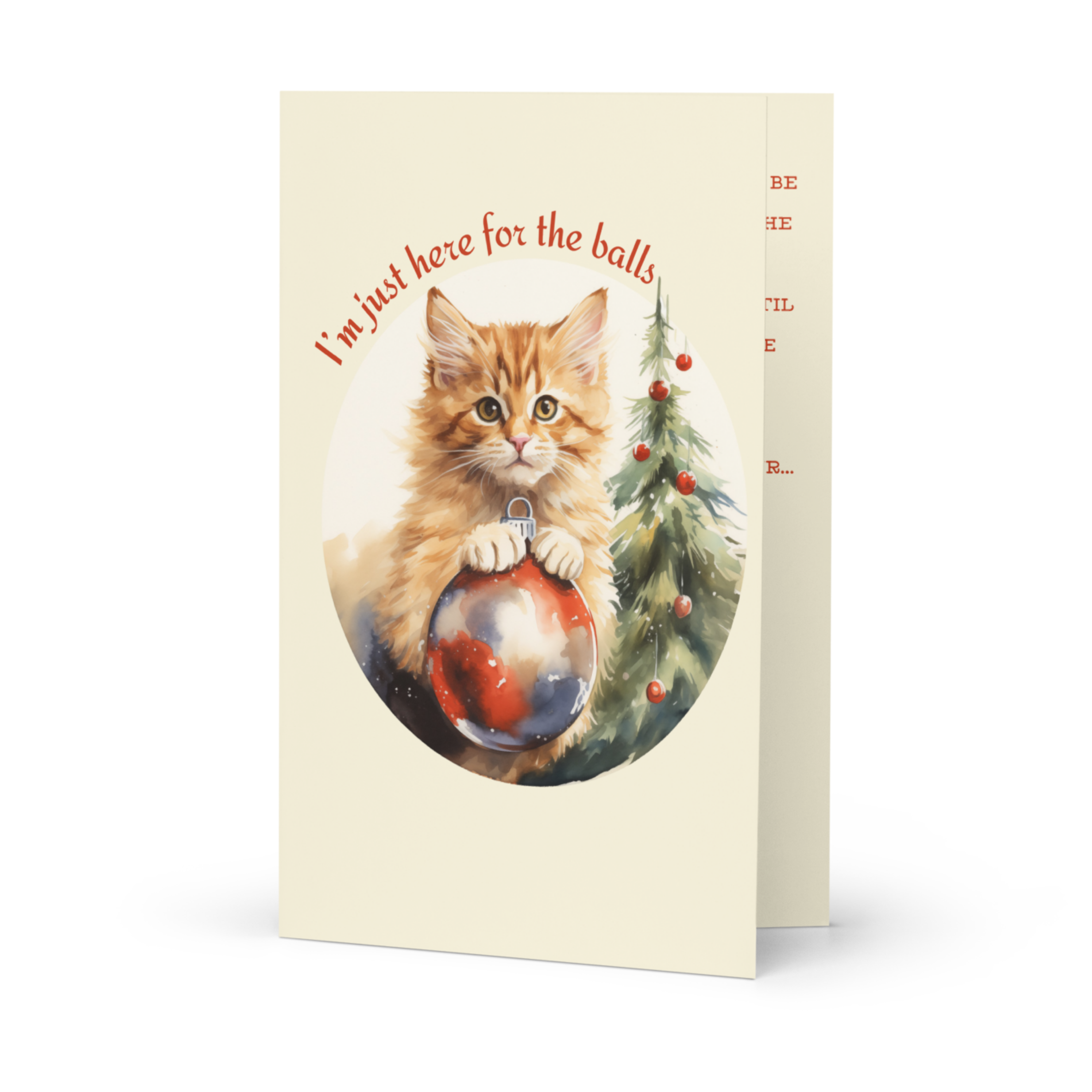 Deck The Balls Greeting Card