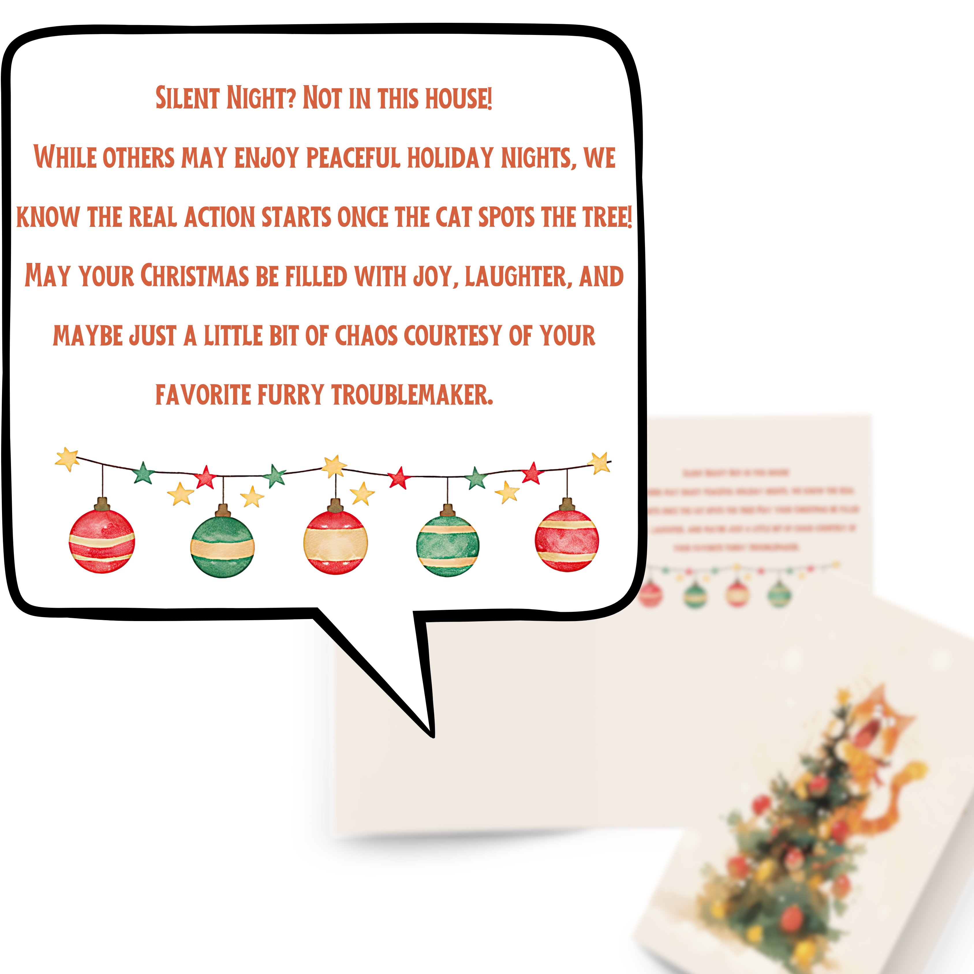 Not So Silent Night Greeting Card