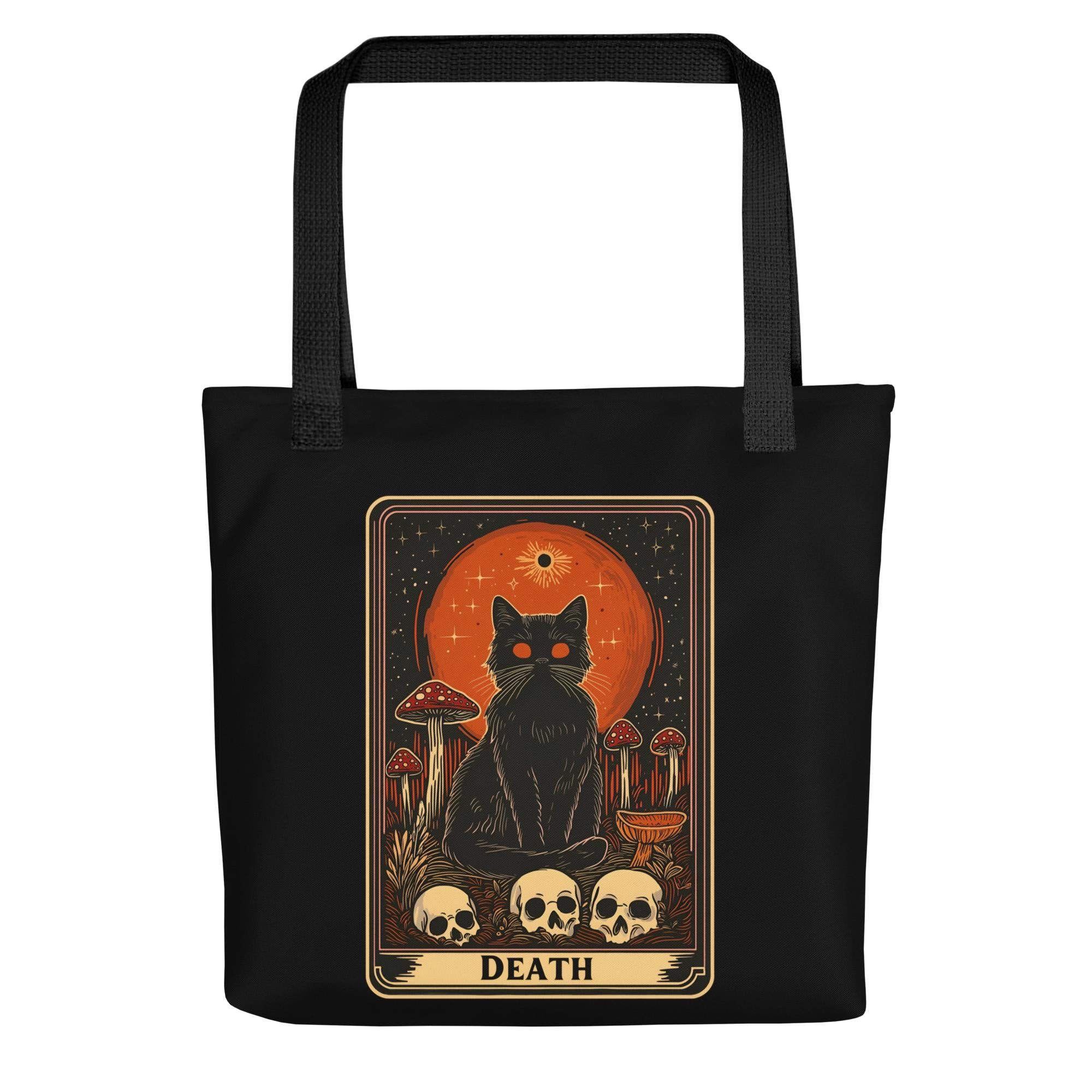 Death Cat Tarot Tote Bag