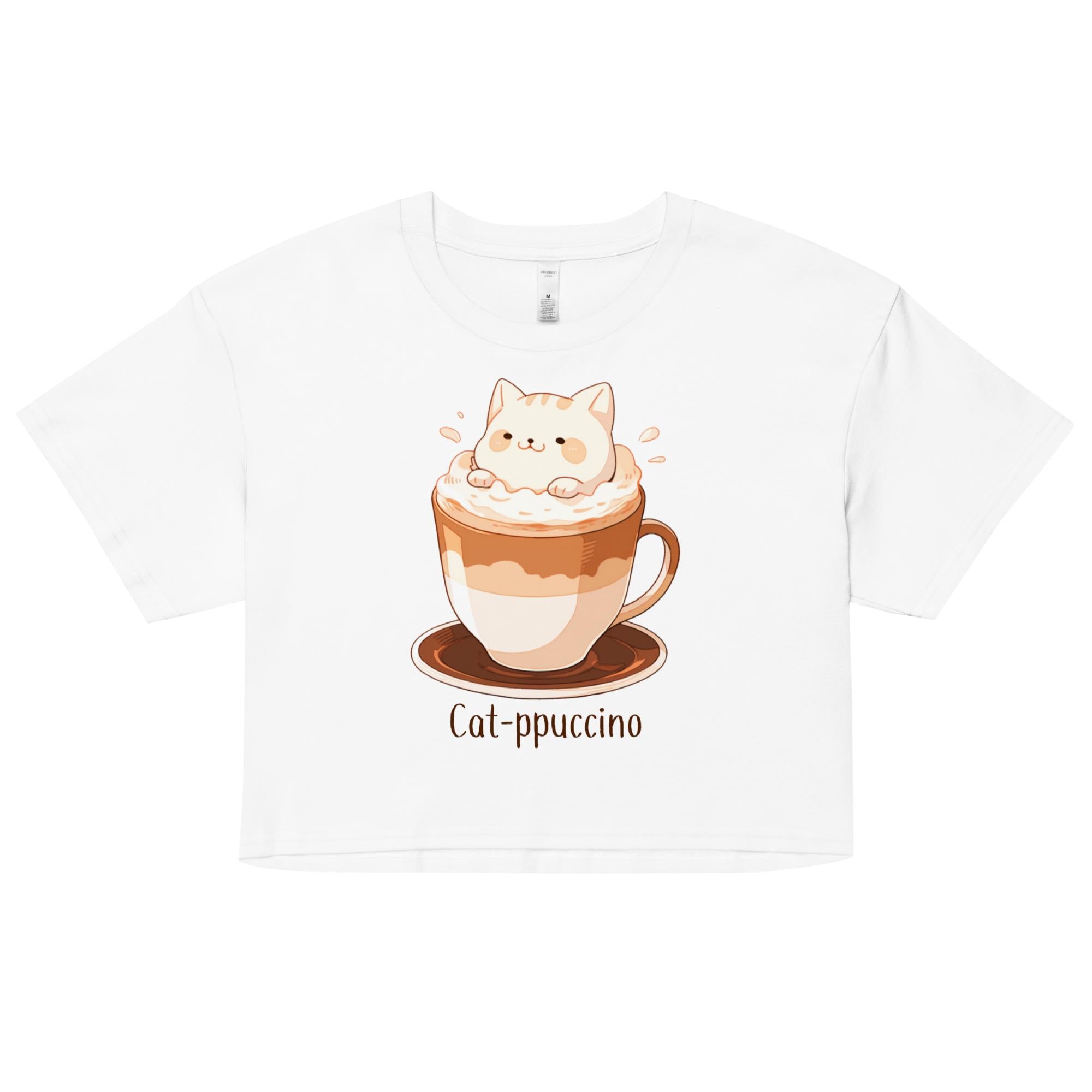 Cat-ppuccino Crop Top