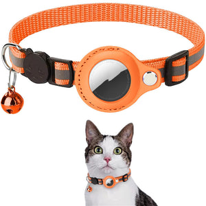 Reflective Waterproof Collar With Air Tag Holder