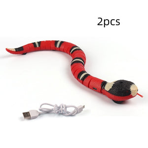 Smart Sensing Interactive Snake Cat Toy, USB Rechargeable