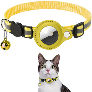 Reflective Waterproof Collar With Air Tag Holder