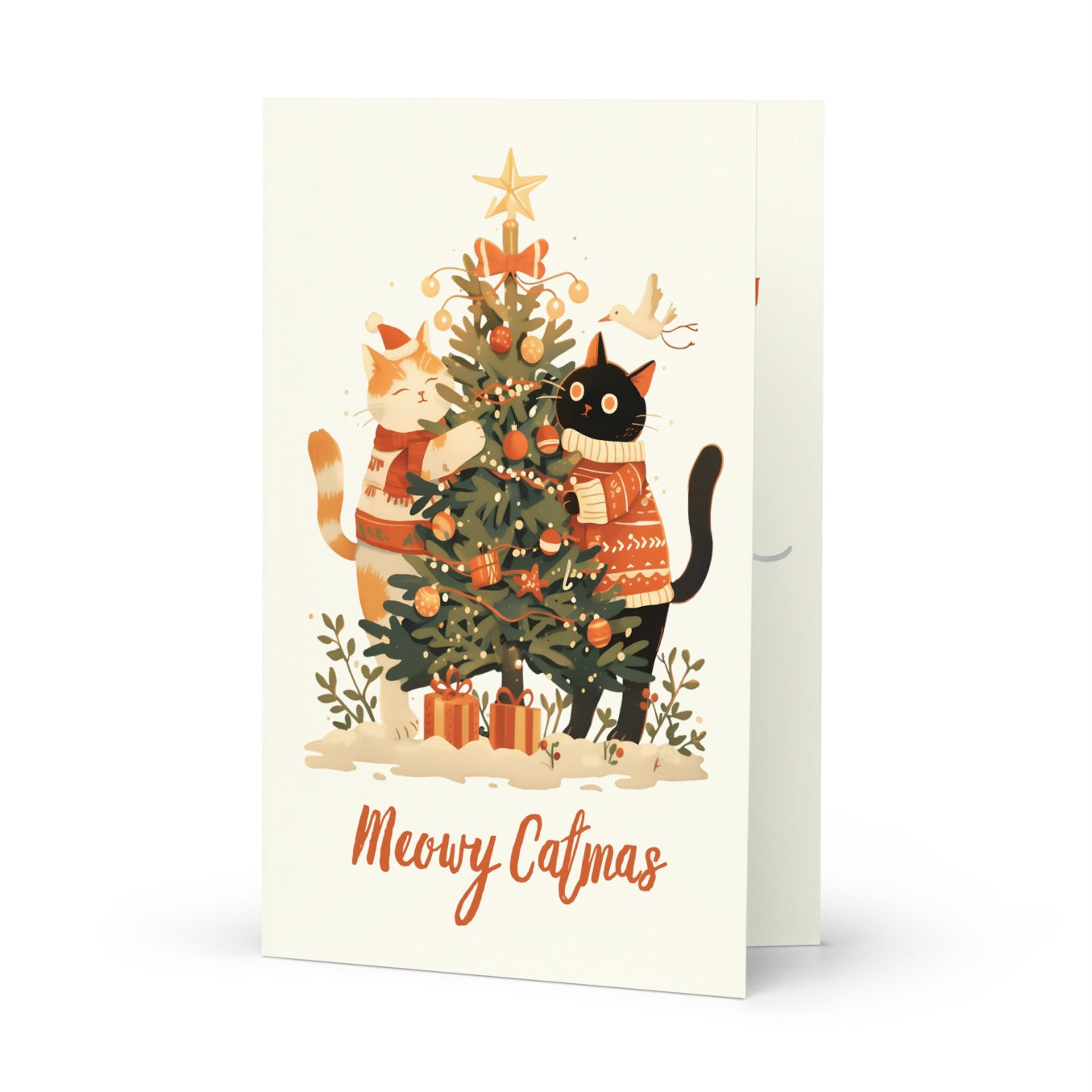 Meowy Catmas Greeting card