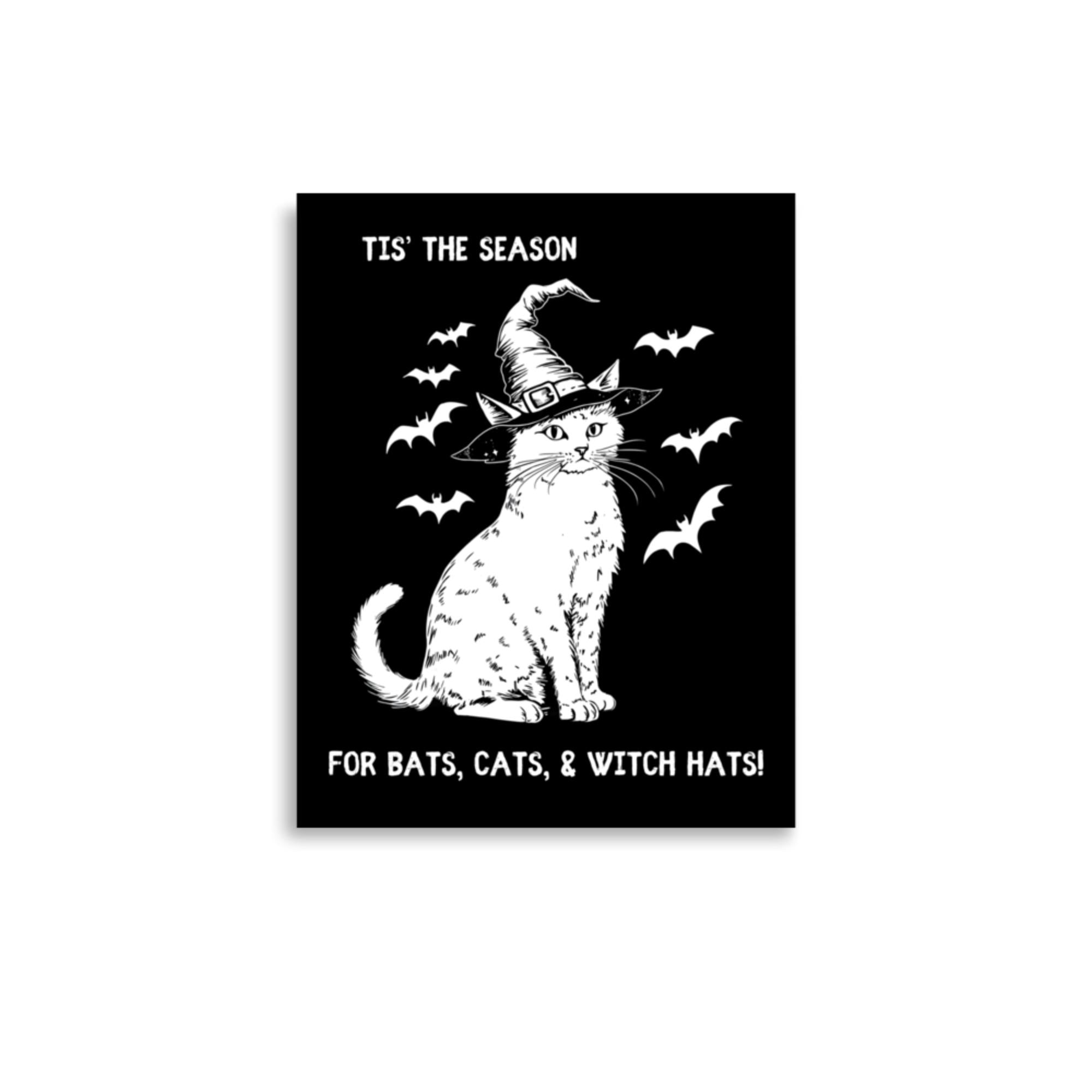 Bats, Cats, & Witch Hats Poster