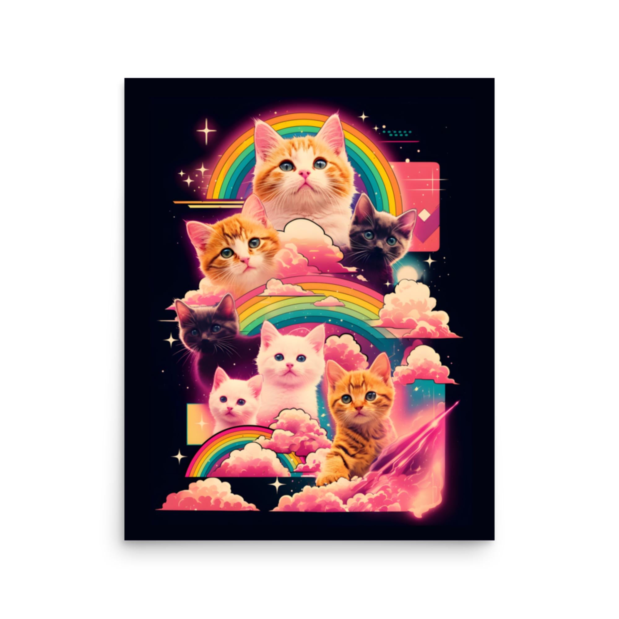 Ultimate Rainbow Space Kitten Poster