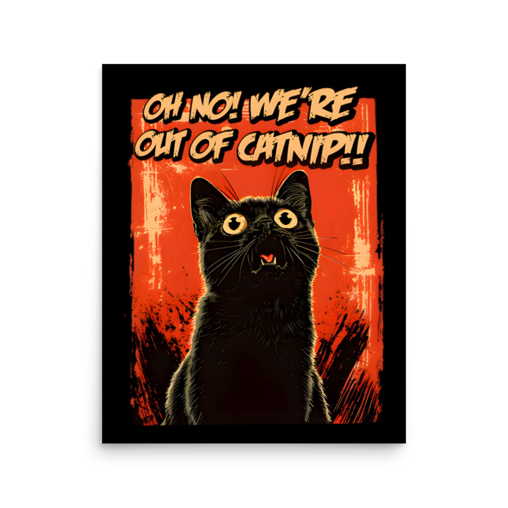 Oh The Horror Cat Poster