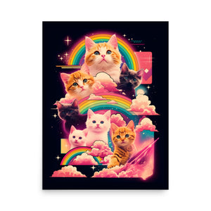 Ultimate Rainbow Space Kitten Poster