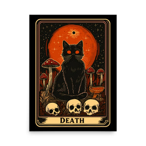 Death Cat Tarot Poster