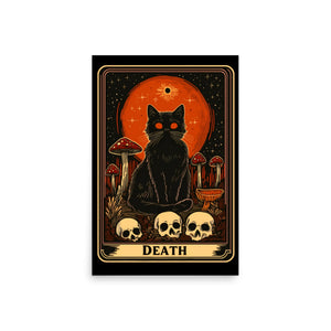 Death Cat Tarot Poster