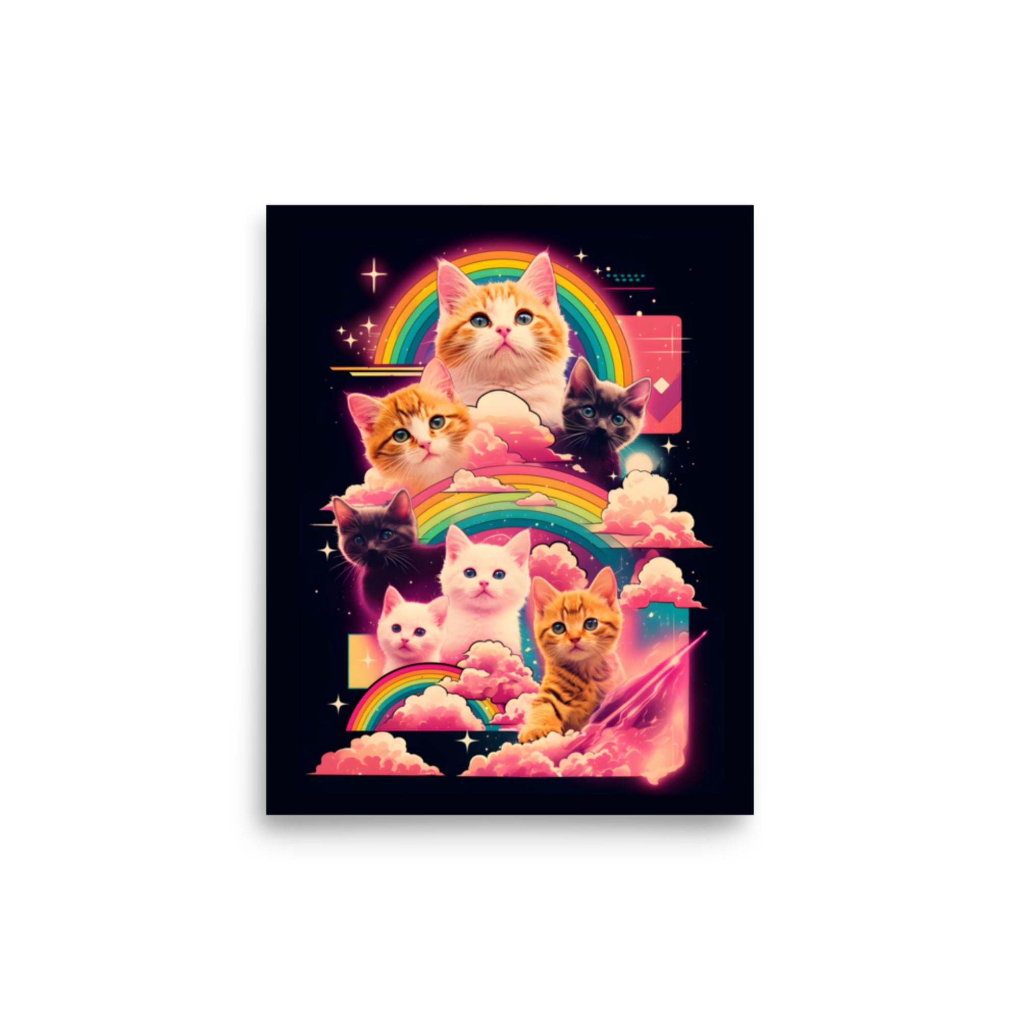 Ultimate Rainbow Space Kitten Poster