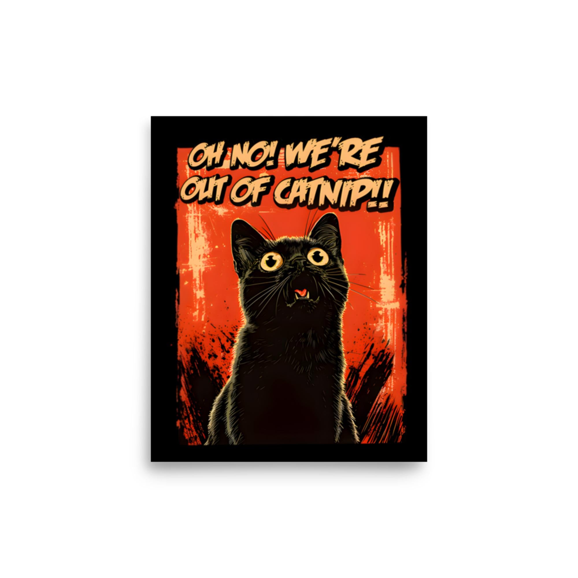 Oh The Horror Cat Poster