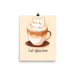 Cat-ppuccino Poster