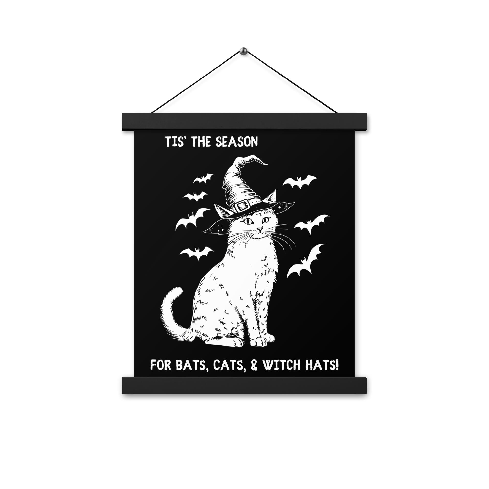 Bats, Cats, & Witch Hats Hanging Poster