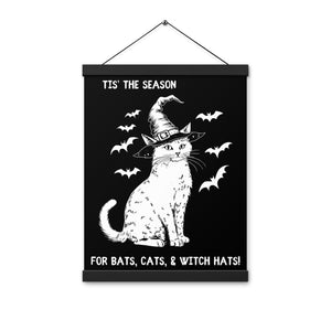 Bats, Cats, & Witch Hats Hanging Poster