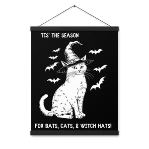 Bats, Cats, & Witch Hats Hanging Poster