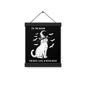 Bats, Cats, & Witch Hats Hanging Poster