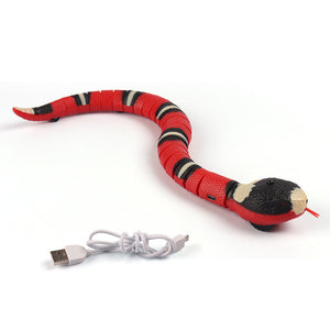 Smart Sensing Interactive Snake Cat Toy, USB Rechargeable