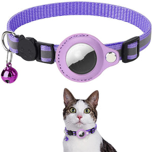 Reflective Waterproof Collar With Air Tag Holder