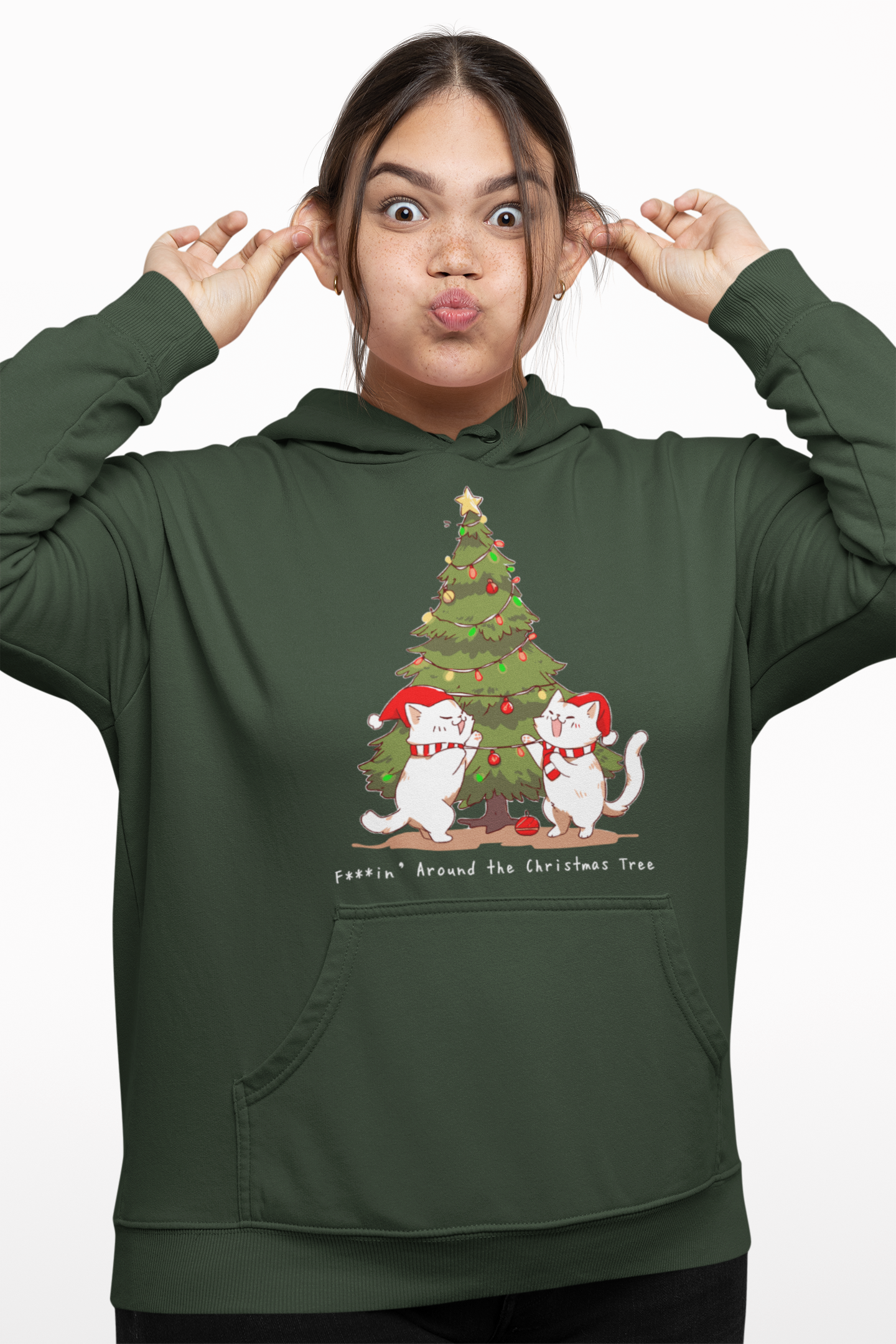 F***in’ Around the Christmas Tree Hoodie