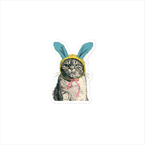 Easter Cat Sticker