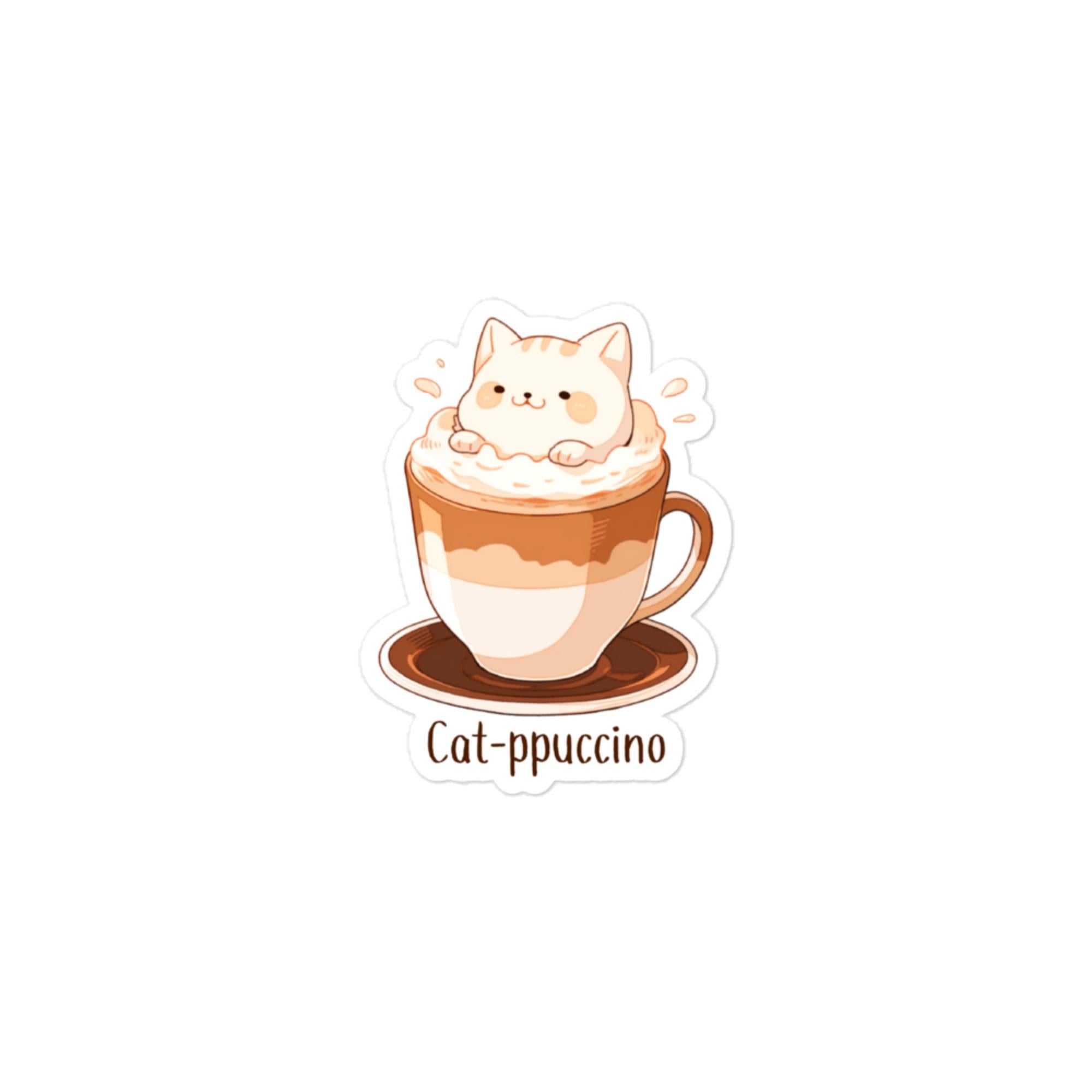 Cat-ppuccino Sticker