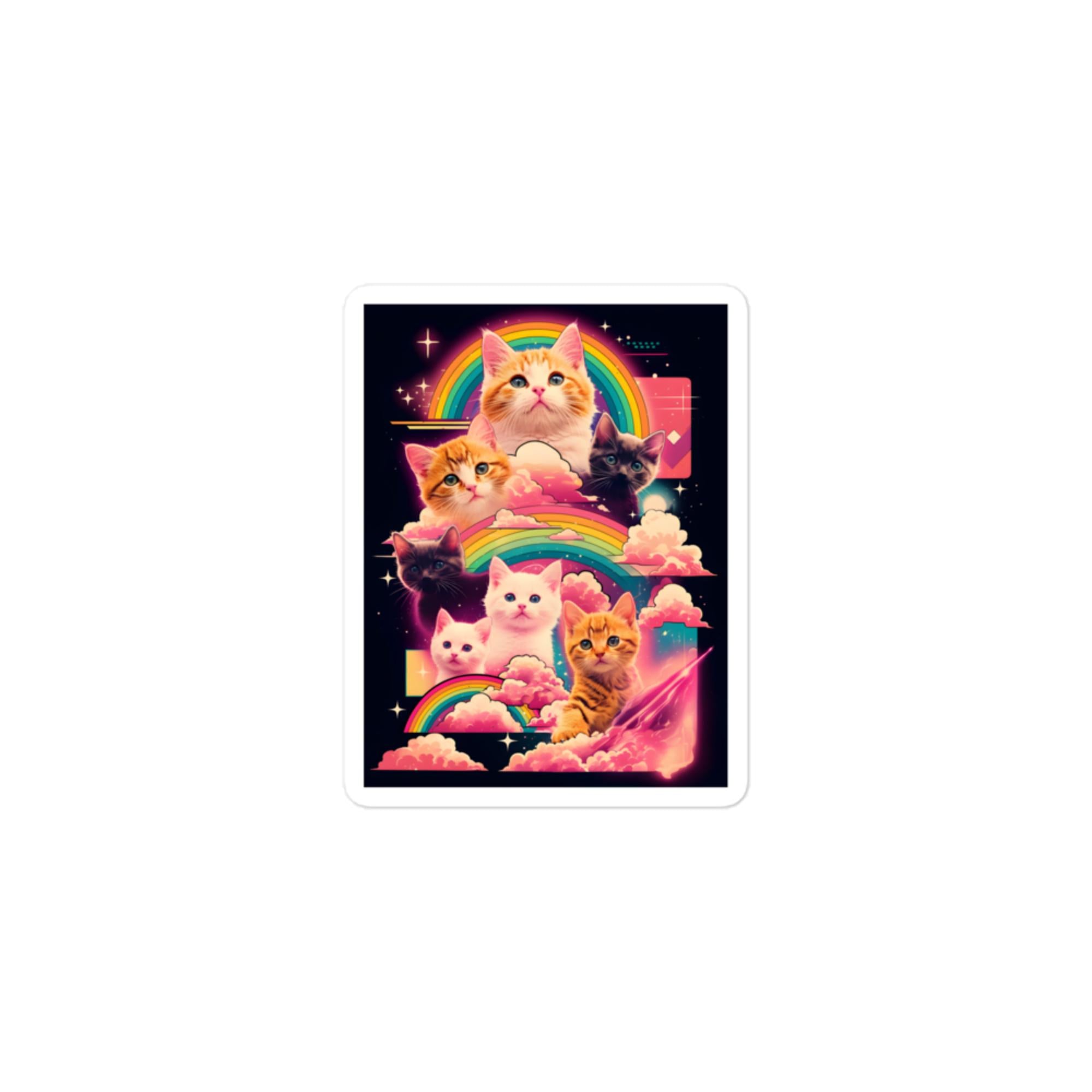 Ultimate Rainbow Space Kitten Sticker