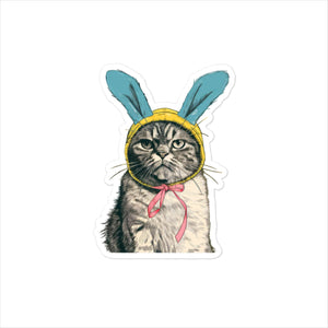 Easter Cat Sticker