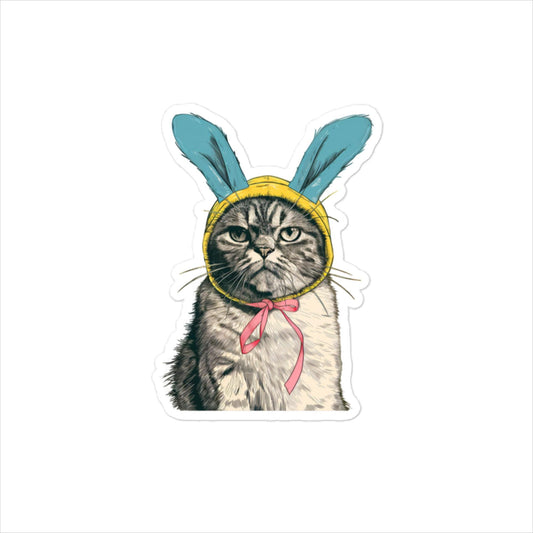 Easter Cat Sticker