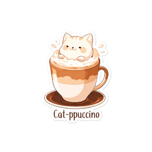 Cat-ppuccino Sticker