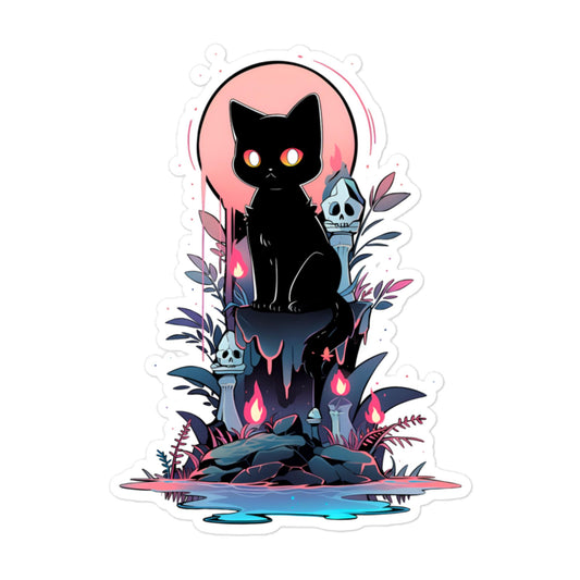 Voodoo Cat Sticker