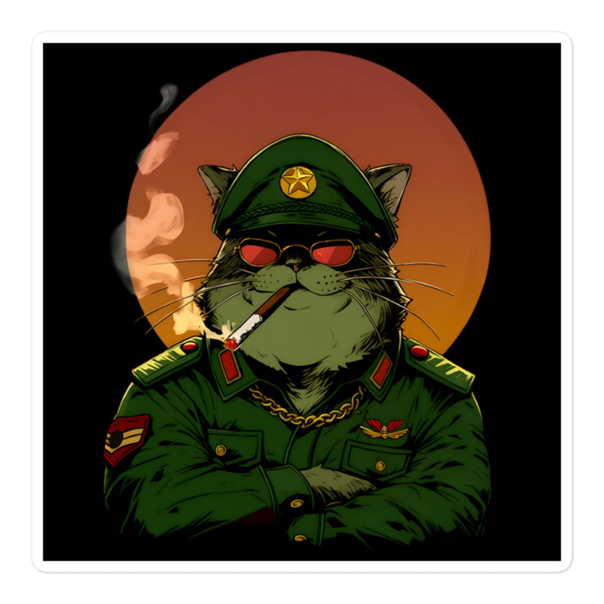 Dictator Cat Sticker