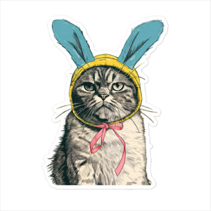 Easter Cat Sticker