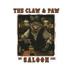 The Claw & Paw Saloon Sticker