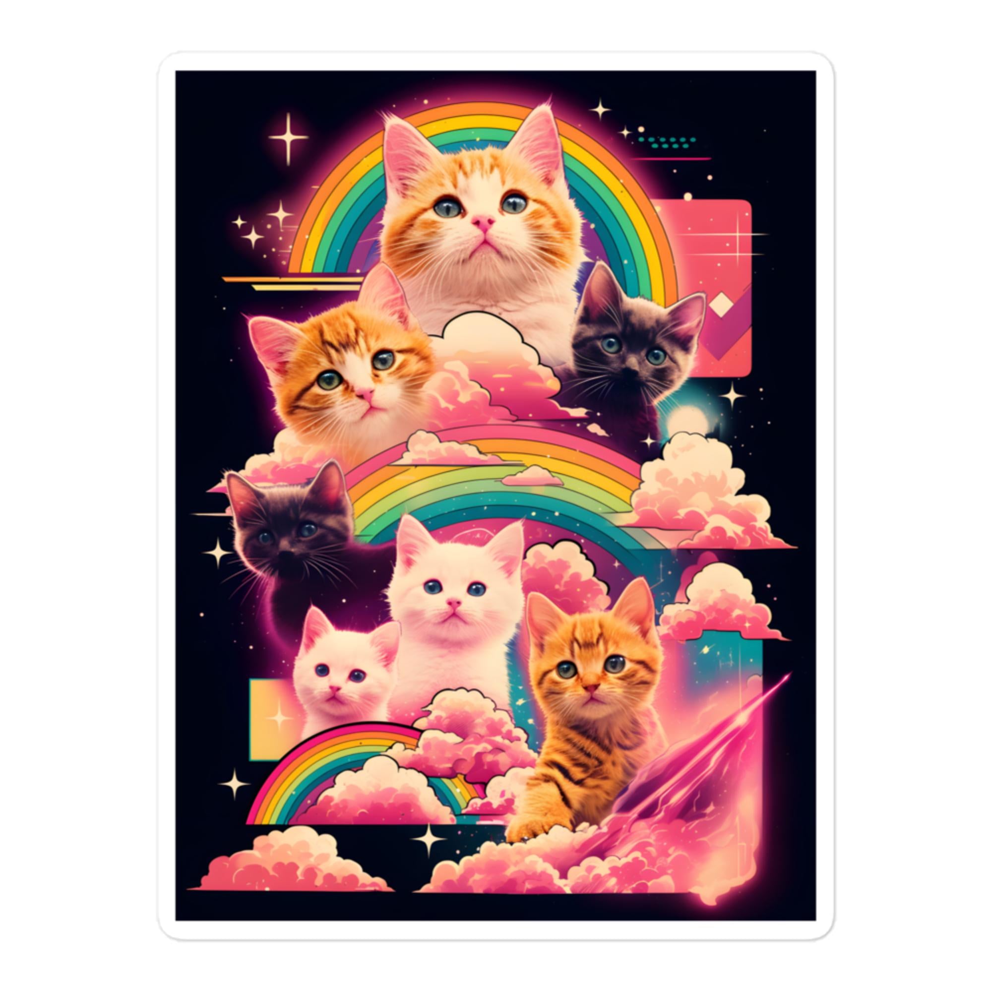 Ultimate Rainbow Space Kitten Sticker