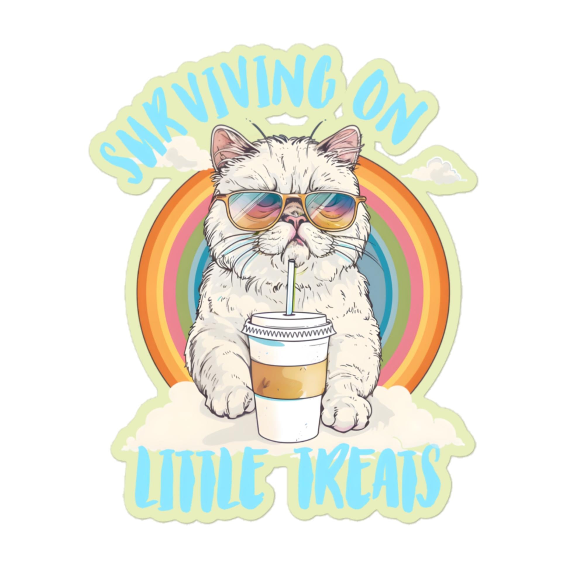 Surviving On Little Treats Sticker