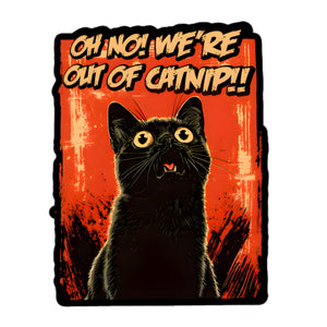 Oh The Horror Cat Sticker