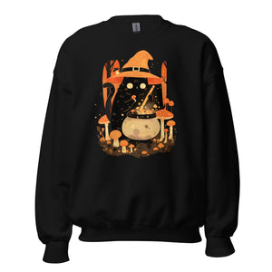 Mushroom Witch Cat Sweatshirt