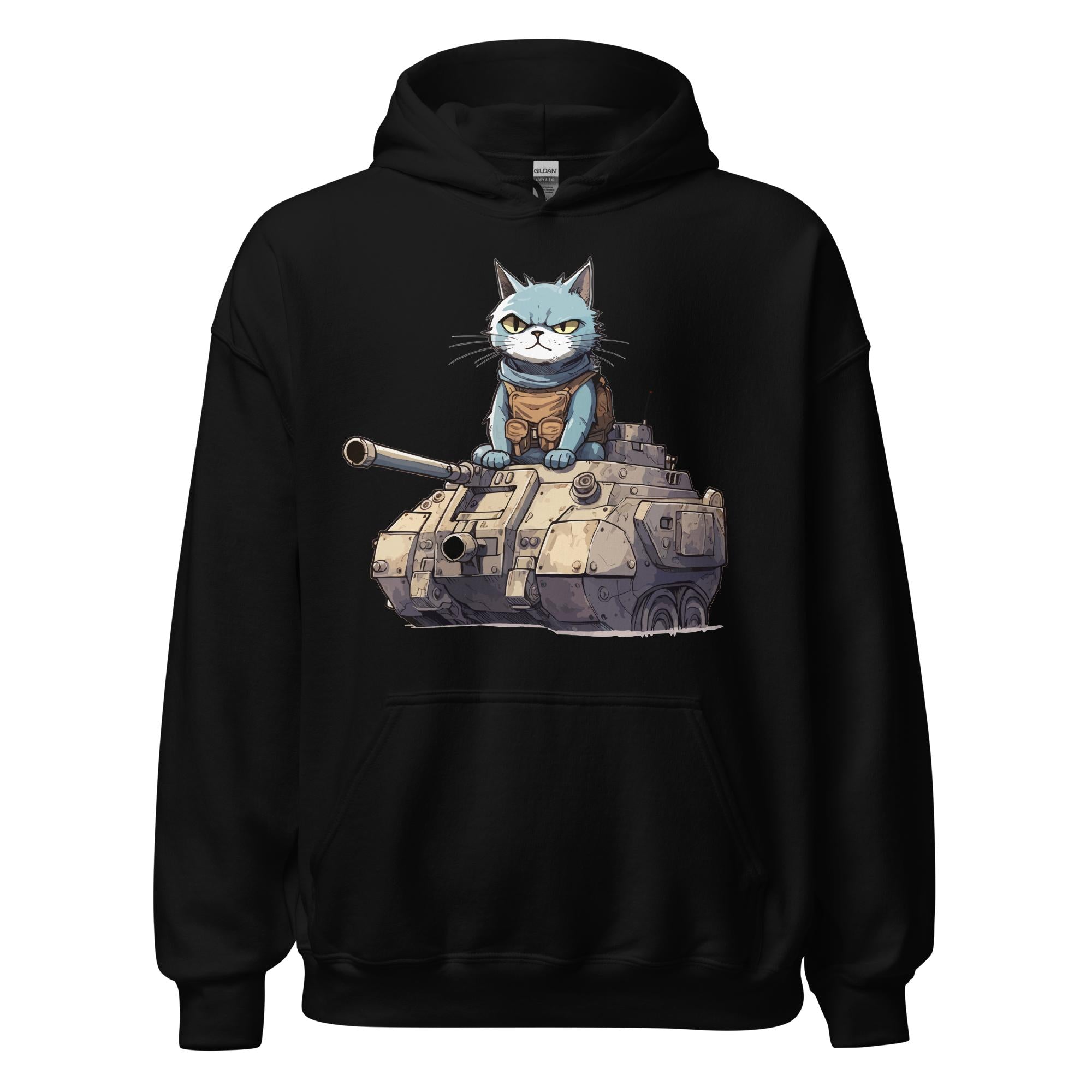 Cat in a Tank Hoodie