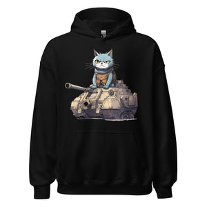 Cat in a Tank Hoodie