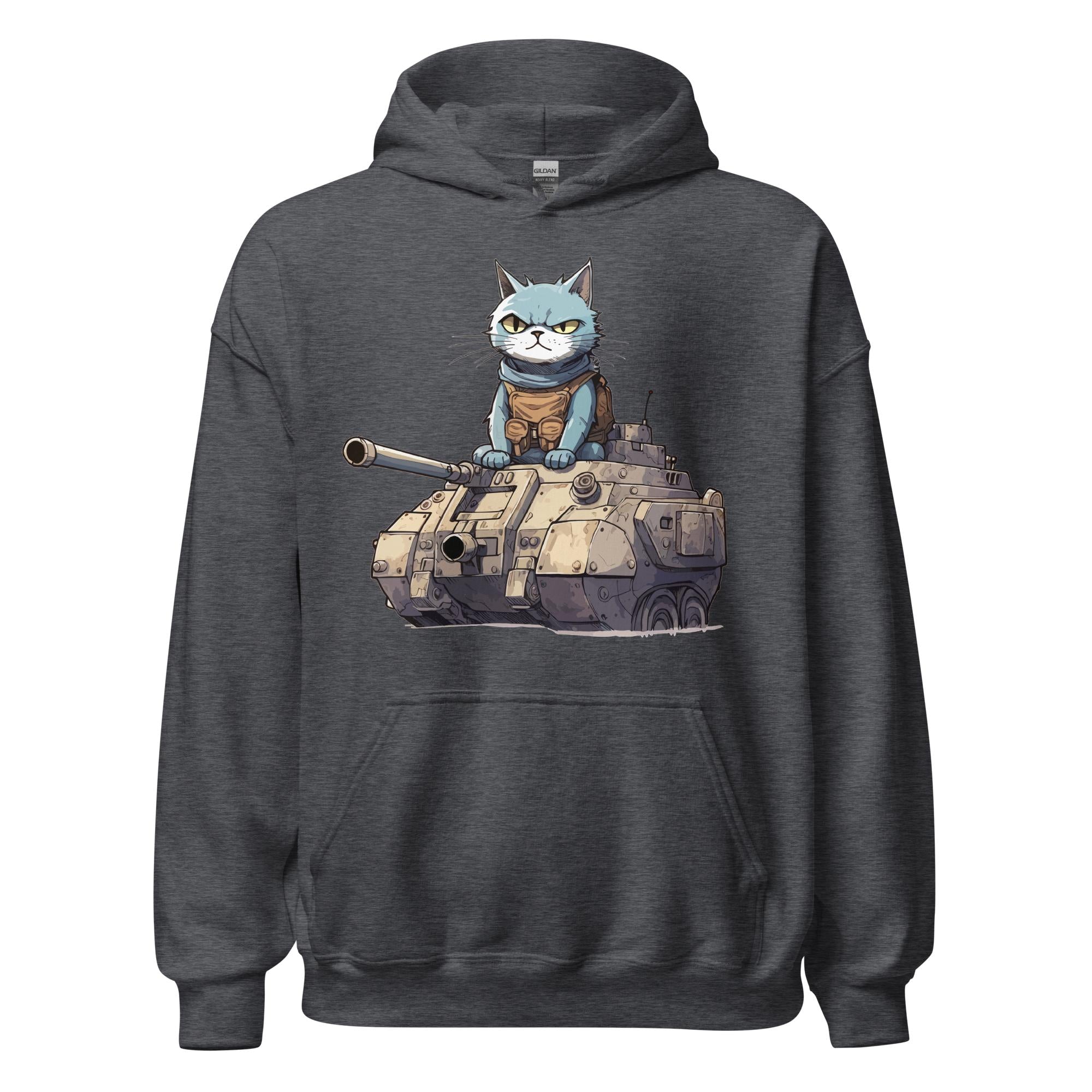 Cat in a Tank Hoodie