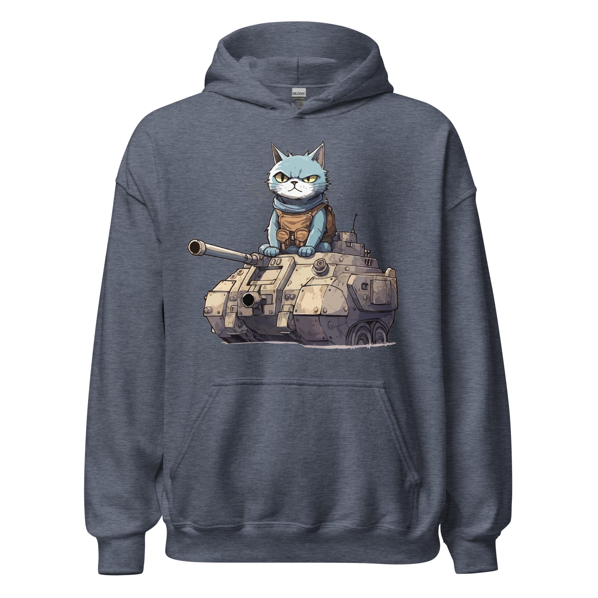 Cat in a Tank Hoodie