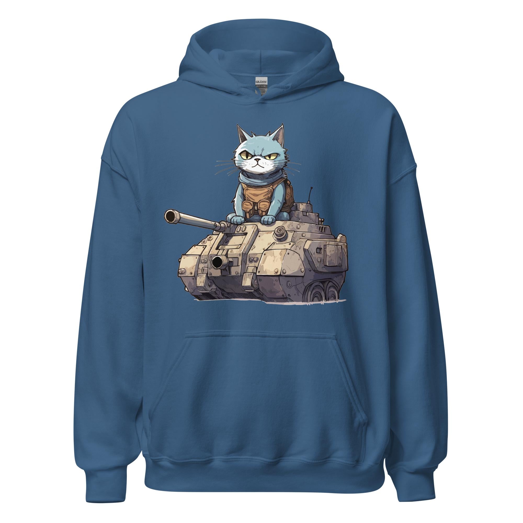 Cat in a Tank Hoodie