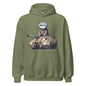 Cat in a Tank Hoodie