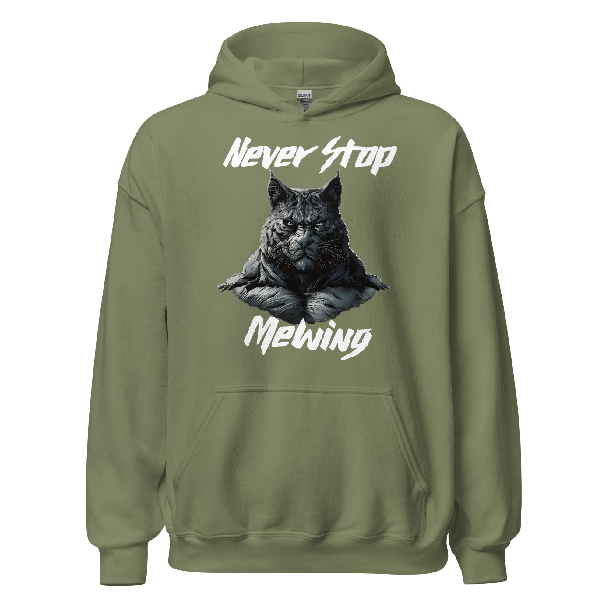 Never Stop Mewing Hoodie