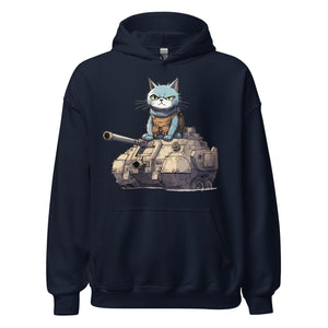 Cat in a Tank Hoodie