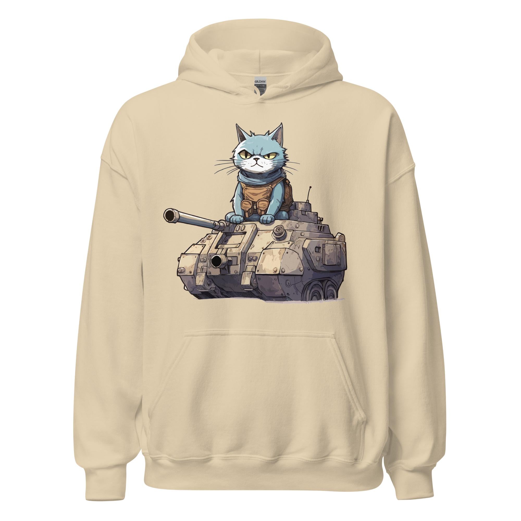 Cat in a Tank Hoodie