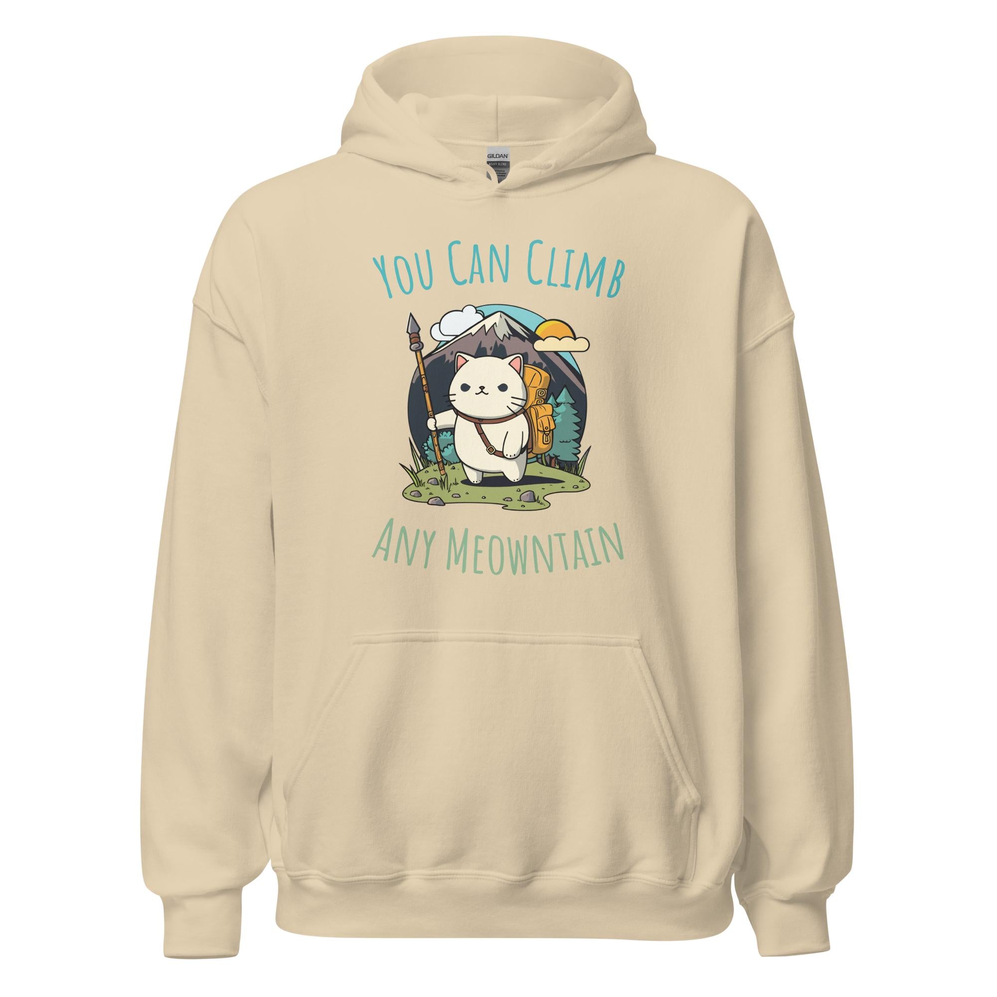 You Can Climb Any Meowntain Hoodie